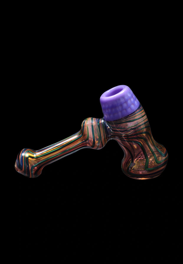 Valiant Gold Fume Hammer Bubbler - 7 in.