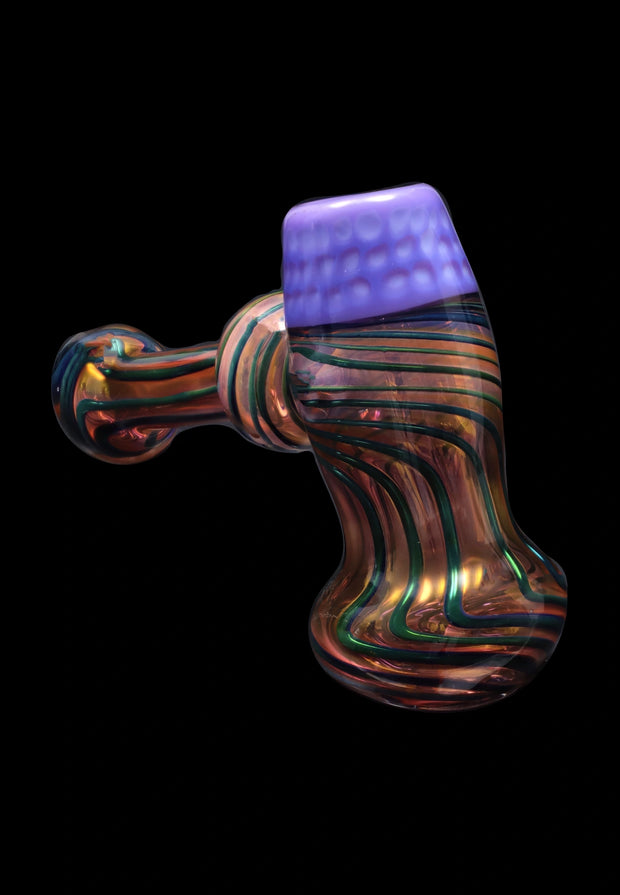 Valiant Gold Fume Hammer Bubbler - 7 in.