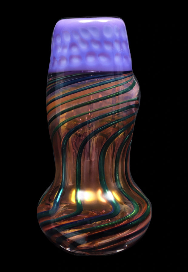 Valiant Gold Fume Hammer Bubbler - 7 in.