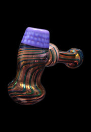 Valiant Gold Fume Hammer Bubbler - 7 in.