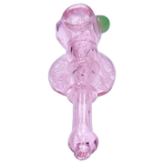 Valiant Pink Twist Hammer Bubbler - 6 in.
