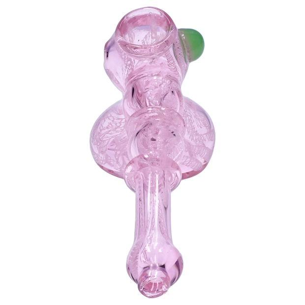 Valiant Pink Twist Hammer Bubbler - 6 in.