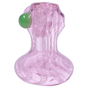 Valiant Pink Twist Hammer Bubbler - 6 in.