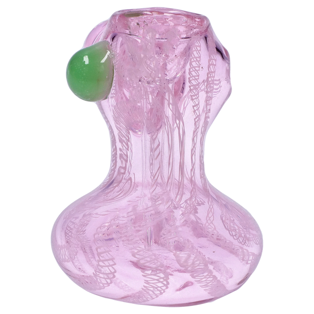 Valiant Pink Twist Hammer Bubbler - 6 in.