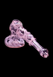 Valiant Pink Twist Hammer Bubbler - 6 in.