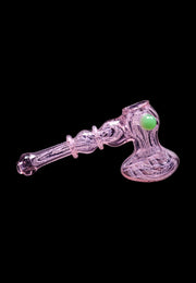Valiant Pink Twist Hammer Bubbler - 6 in.