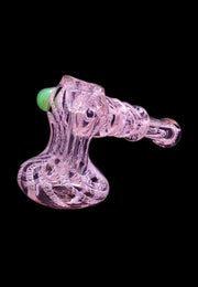 Valiant Pink Twist Hammer Bubbler - 6 in.