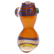 Valiant Gold Fume with Locket Hammer Bubbler - 9 in.