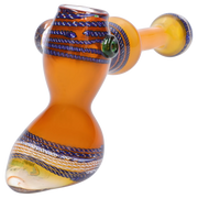 Valiant Gold Fume with Locket Hammer Bubbler - 9 in.