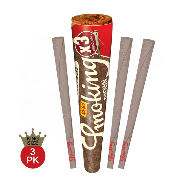 Smoking BROWN King Size Unbleached Cones