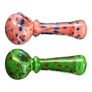 Valiant Frit with Twisted Mouthpiece Spoon Pipe - 4 in.