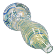 Valiant Frit Fumed with Piping Spoon Pipe - 2.5 in.