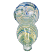 Valiant Frit Fumed with Piping Spoon Pipe - 2.5 in.