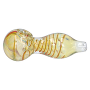 Valiant Frit Fumed with Piping Spoon Pipe - 2.5 in.