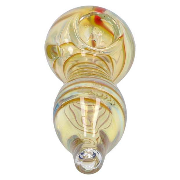 Valiant Frit Fumed with Piping Spoon Pipe - 2.5 in.