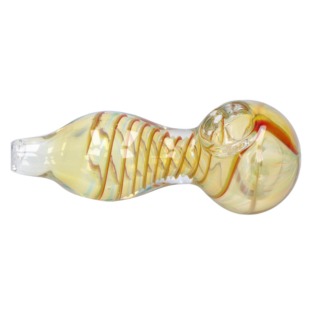 Valiant Frit Fumed with Piping Spoon Pipe - 2.5 in.