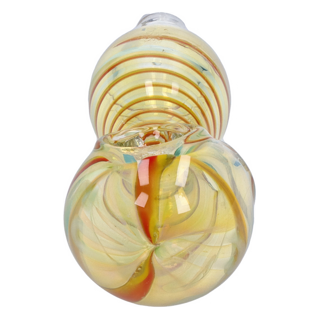 Valiant Frit Fumed with Piping Spoon Pipe - 2.5 in.