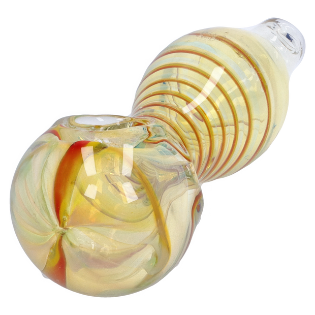 Valiant Frit Fumed with Piping Spoon Pipe - 2.5 in.