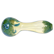 Valiant Frit Fumed with Piping Spoon Pipe - 2.5 in.