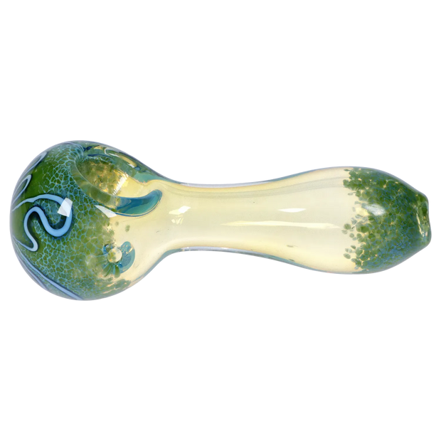 Valiant Frit Fumed with Piping Spoon Pipe - 2.5 in.