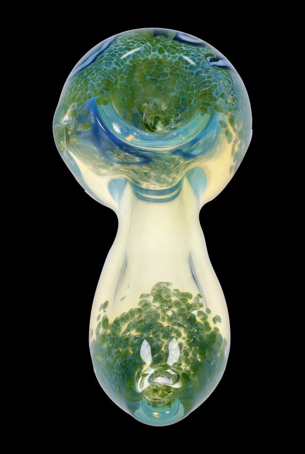 Valiant Frit Fumed with Piping Spoon Pipe - 2.5 in.
