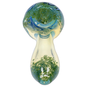 Valiant Frit Fumed with Piping Spoon Pipe - 2.5 in.