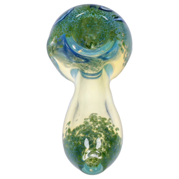 Valiant Frit Fumed with Piping Spoon Pipe - 2.5 in.