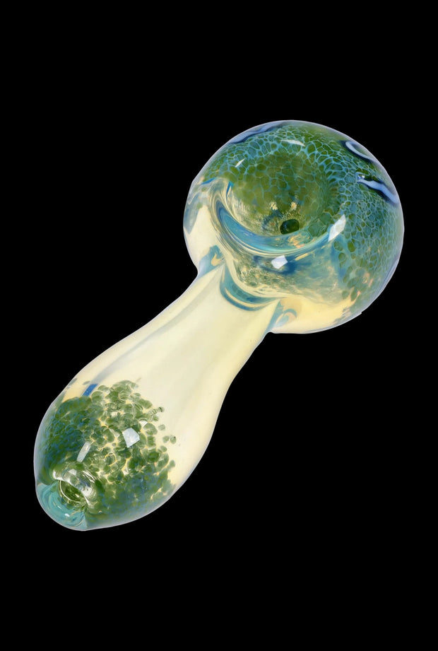 Valiant Frit Fumed with Piping Spoon Pipe - 2.5 in.