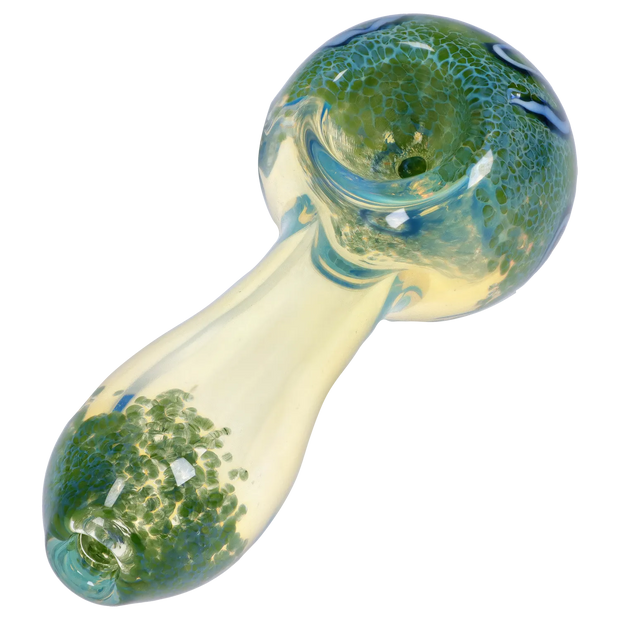 Valiant Frit Fumed with Piping Spoon Pipe - 2.5 in.