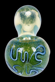Valiant Frit Fumed with Piping Spoon Pipe - 2.5 in.
