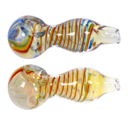Valiant Twisting Stripe Spoon Pipe - 2.5 in.