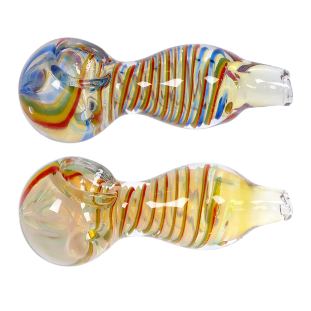 Valiant Twisting Stripe Spoon Pipe - 2.5 in.