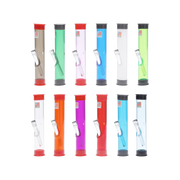 JM Plastics Straight Tube with Carb Hole Acrylic Water Pipe