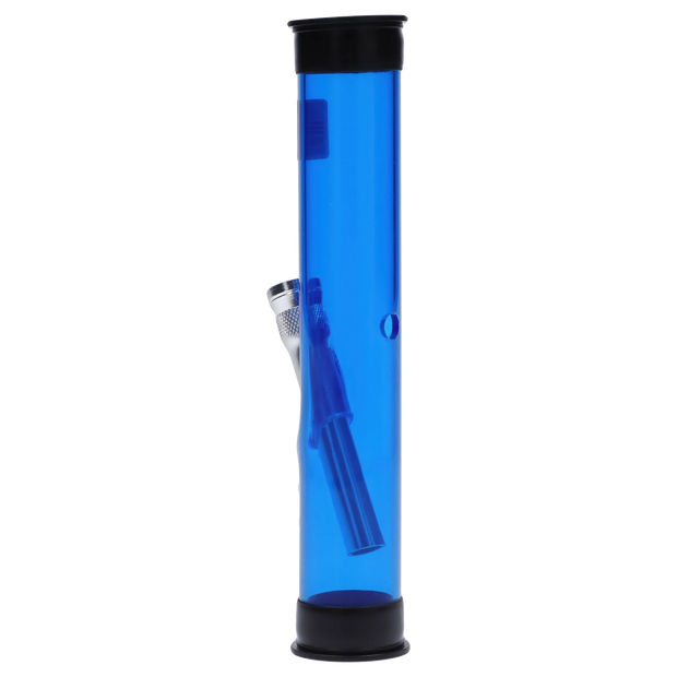 JM Plastics Straight Tube with Carb Hole Acrylic Water Pipe