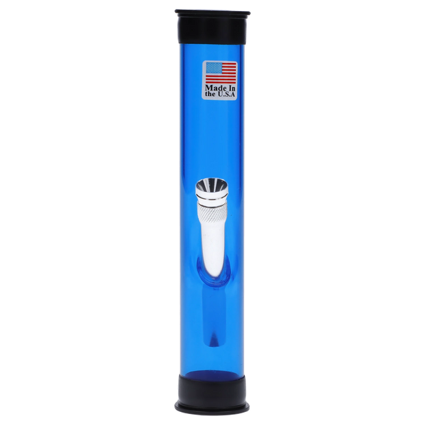 JM Plastics Straight Tube with Carb Hole Acrylic Water Pipe