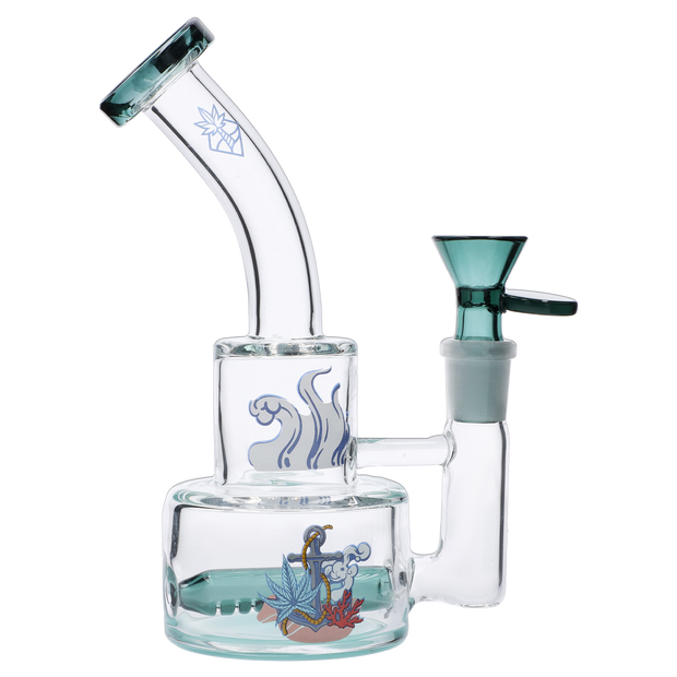 Cabana Cannabis Co. Parasol Dab Rig Teal - 6in