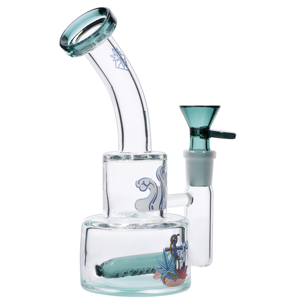 Cabana Cannabis Co. Parasol Dab Rig Teal - 6in