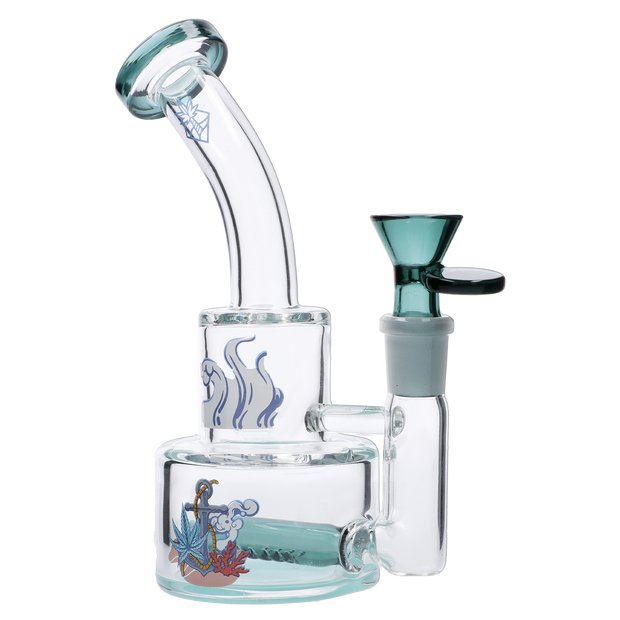 Cabana Cannabis Co. Parasol Dab Rig Teal - 6in