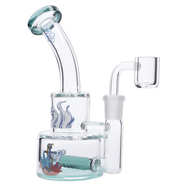 Cabana Cannabis Co. Parasol Dab Rig Teal - 6in