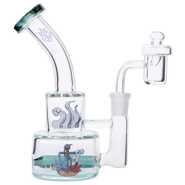 Cabana Cannabis Co. Parasol Dab Rig Teal - 6in