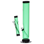 JM Plastics Double Trouble Straight Tube Acrylic Water Pipe - 12 in.