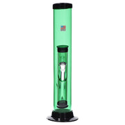 JM Plastics Double Trouble Straight Tube Acrylic Water Pipe - 12 in.