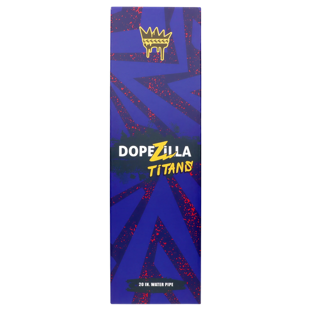 Dopezilla Titans Cronus Water Pipe Dark Blue 20 in.
