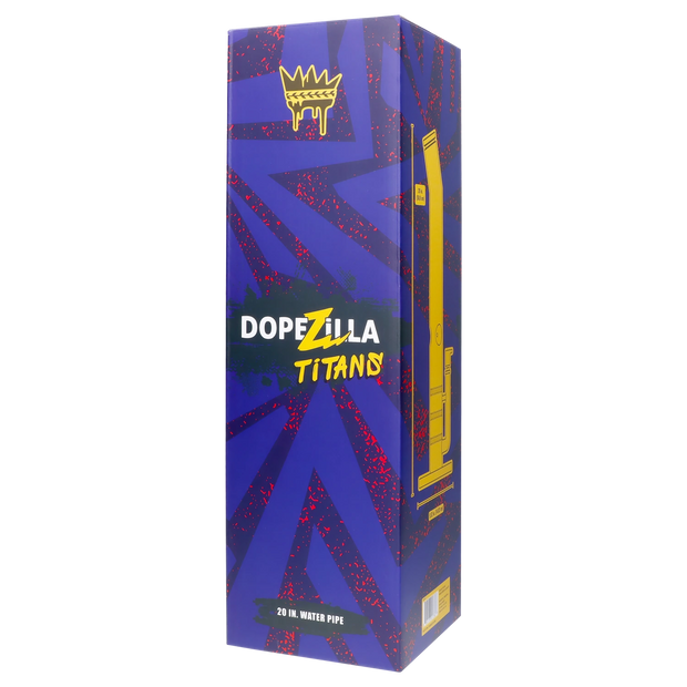 Dopezilla Titans Cronus Water Pipe Dark Blue 20 in.