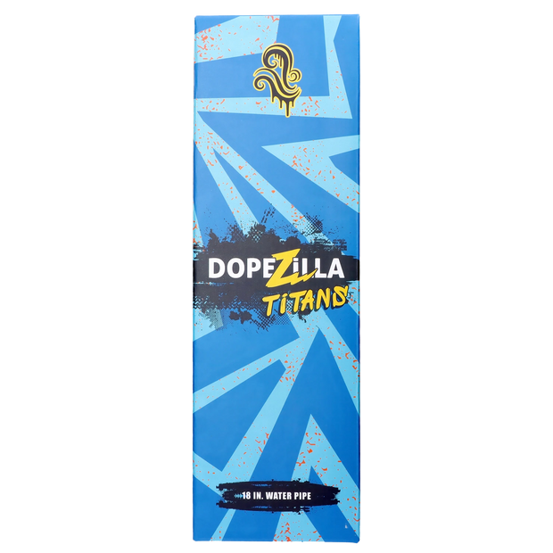 Dopezilla Titans Oceanus Water Pipe Black 18 in.