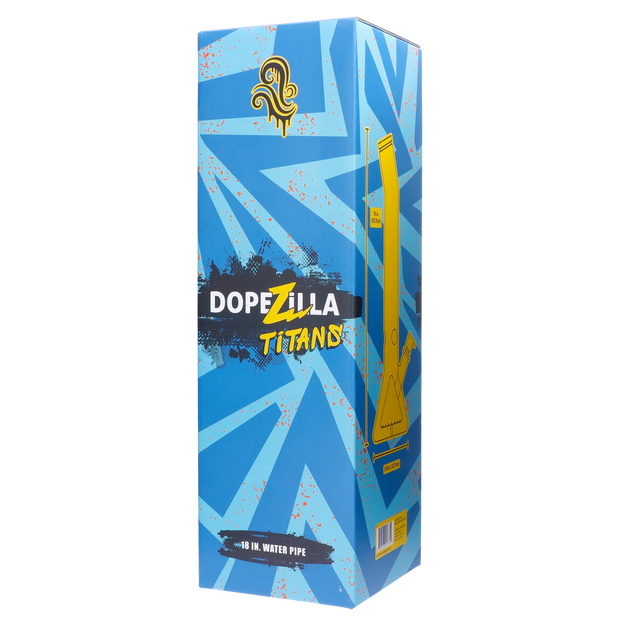 Dopezilla Titans Oceanus Water Pipe Black 18 in.
