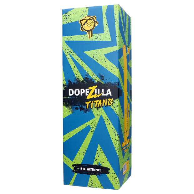 Dopezilla Titans Atlas Water Pipe Green 18 in.