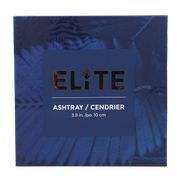 Blue Elite Crystal Ashtray - 4in