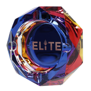 Blue Elite Crystal Ashtray - 4in