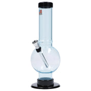 JM Plastics Bubble Base with Carb Hole Acrylic Water Pipe - 9 in.